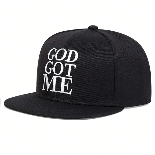 God Got Me Embroidery Snapback Cap
