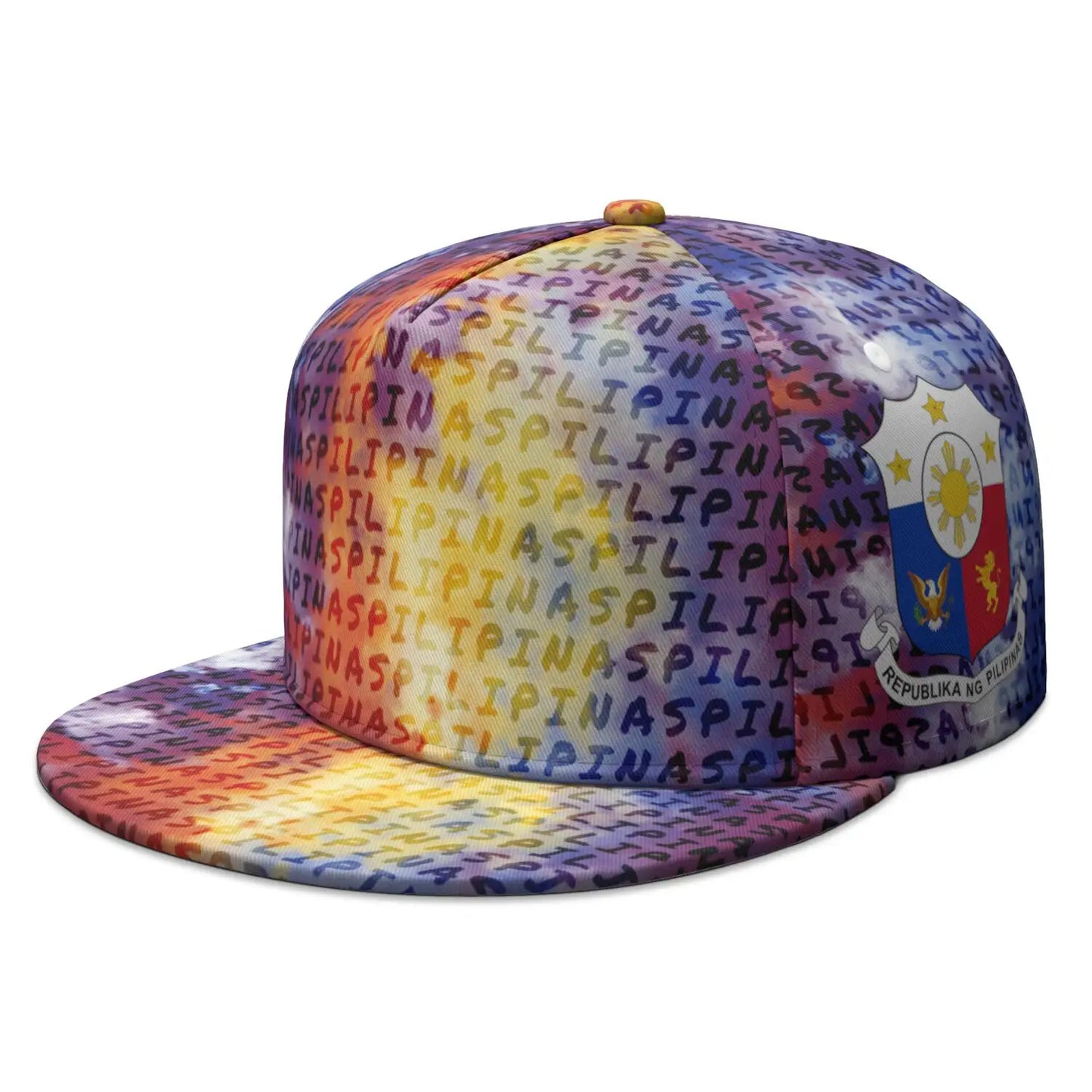 Philippines Flag Custom Name Snapback Cap