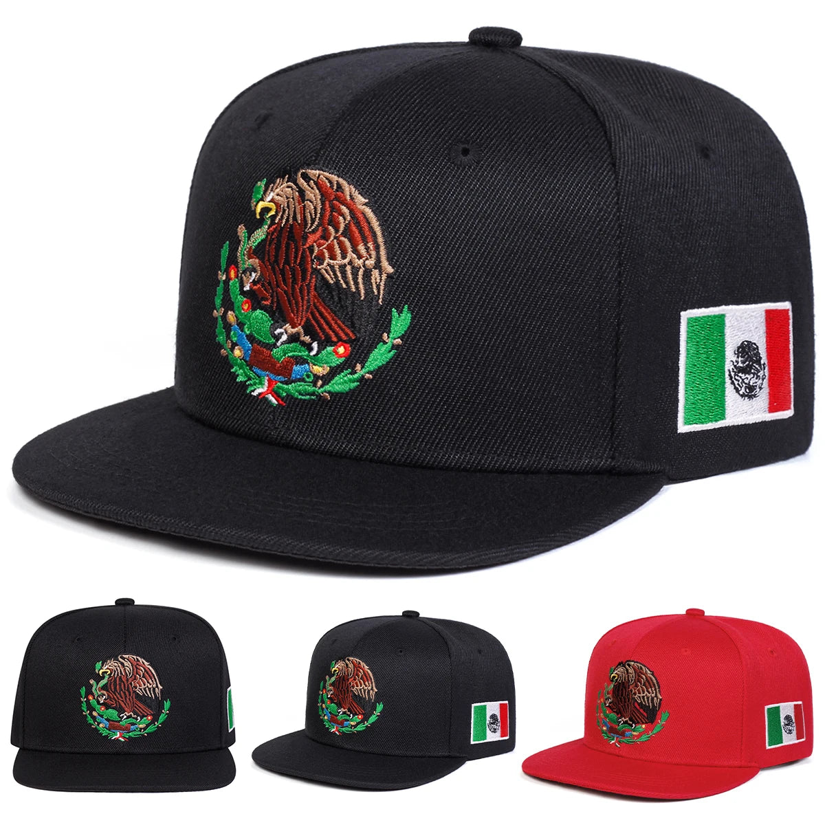 Eagle Embroidery Hip Hop Snapback Cap
