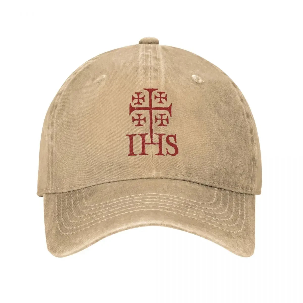 Vintage Jerusalem Cross IHS Orthodox Baseball Cap