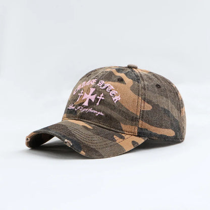 Cross-Stitch Camouflage Baseball Cap
