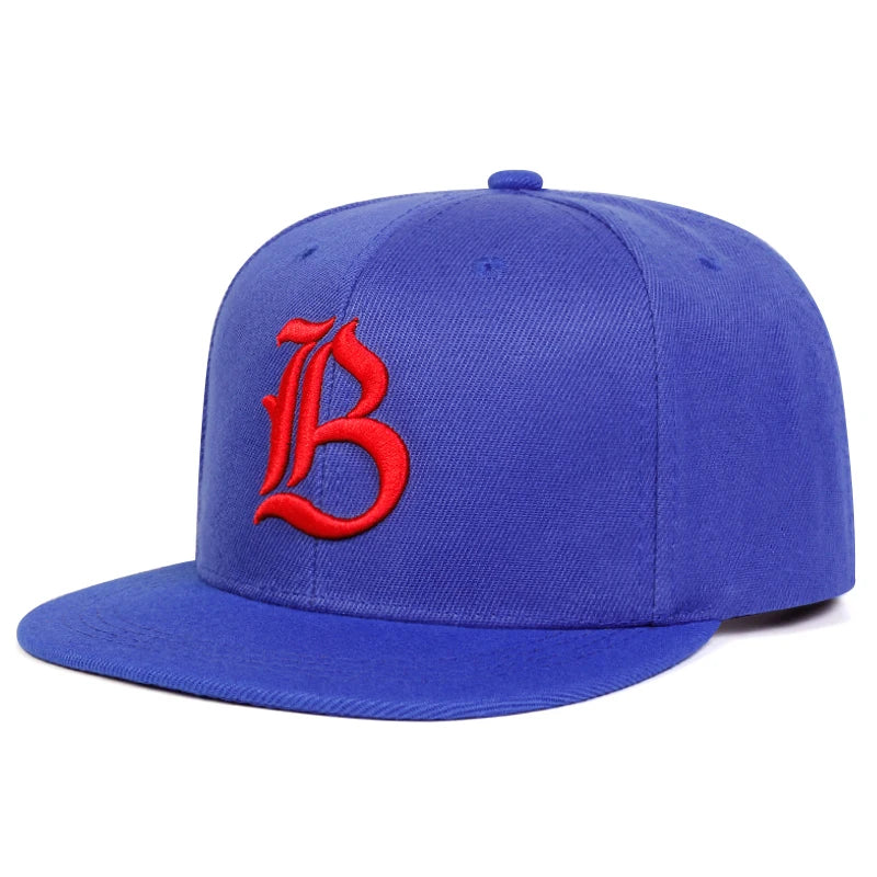 Unisex IB Embroidery Flat Brim Hip Hop Baseball Cap
