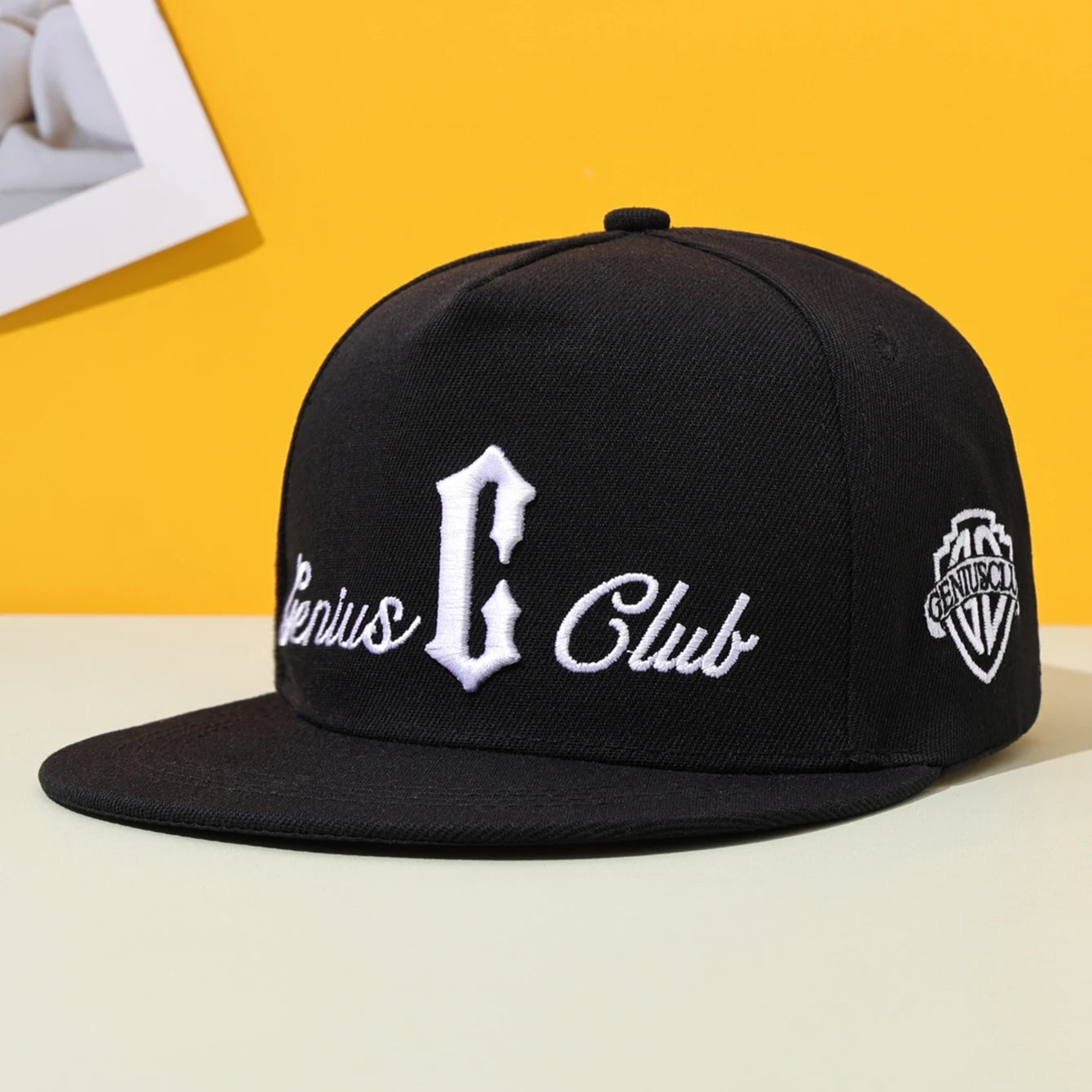 Flat Brim Street Embroidered Snapback Cap