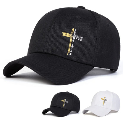 Unisex Letter Cross Printing Baseball Caps