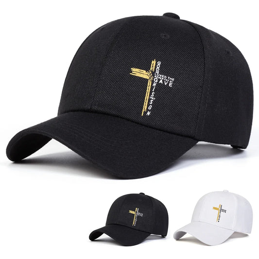 Unisex Letter Cross Printing Baseball Caps