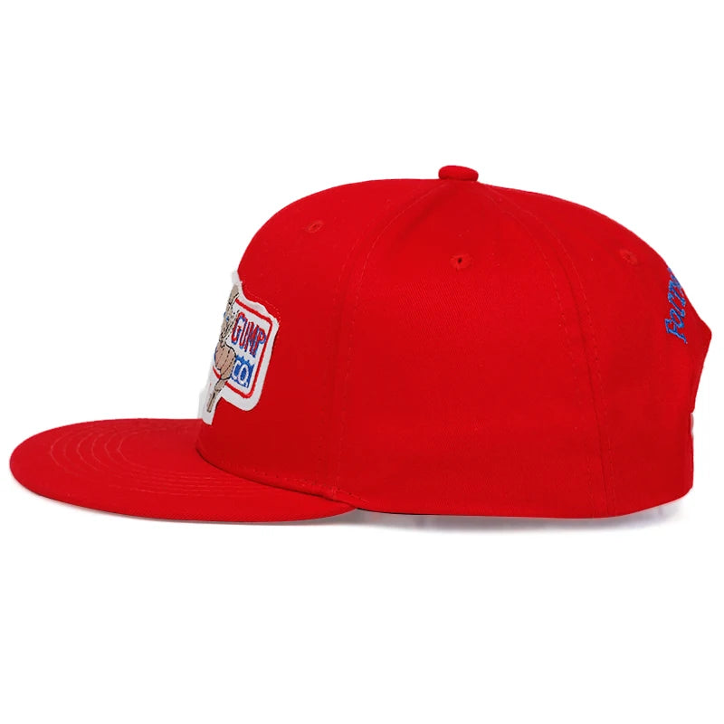 Forrest Gump Embroidery Hip Hop Snapback Cap