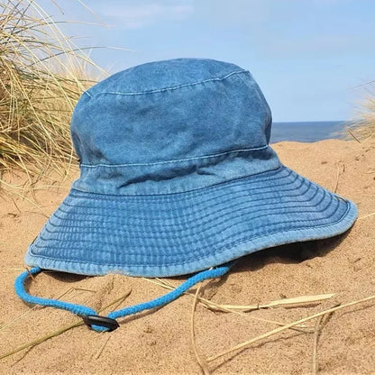Blue Denim Cowboy Bucket Hat