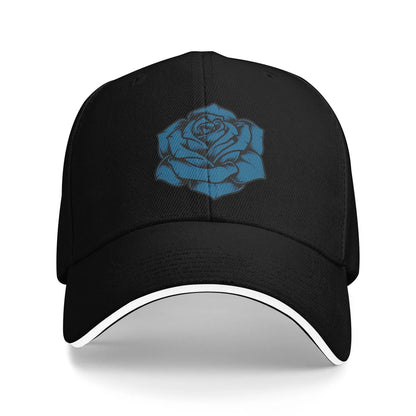 Ado Blue Rose Casual Trucker Baseball Cap