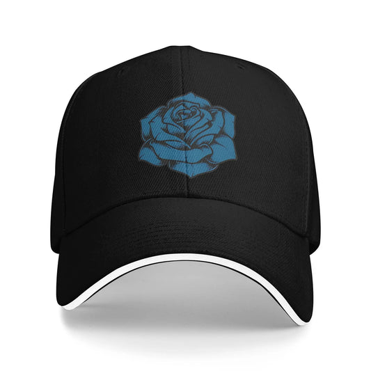 Ado Blue Rose Casual Trucker Baseball Cap