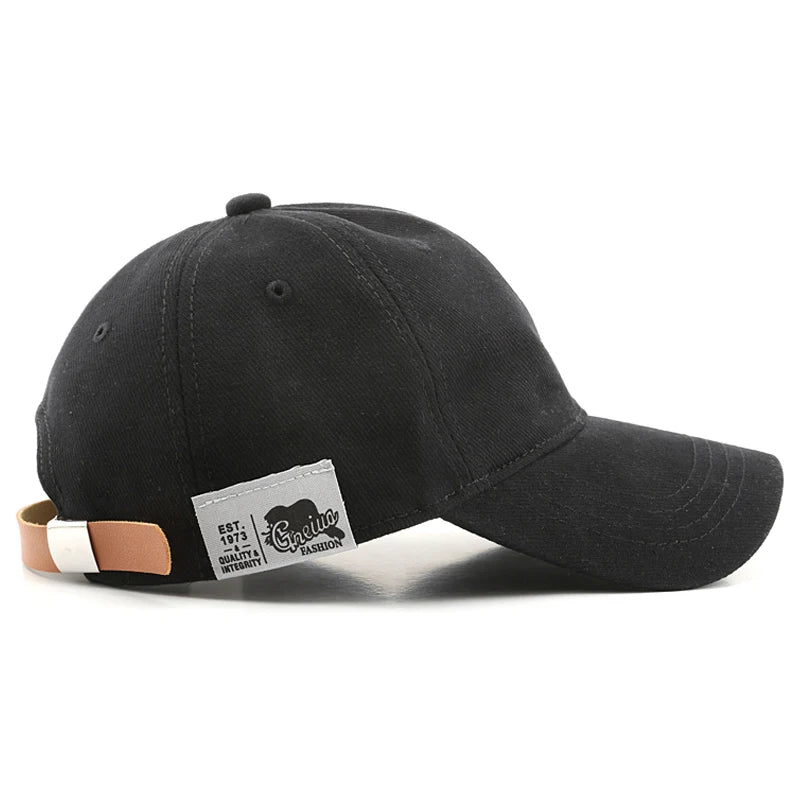 Solid Cotton Golf Baseball Cap
