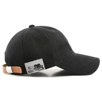 Solid Cotton Golf Baseball Cap