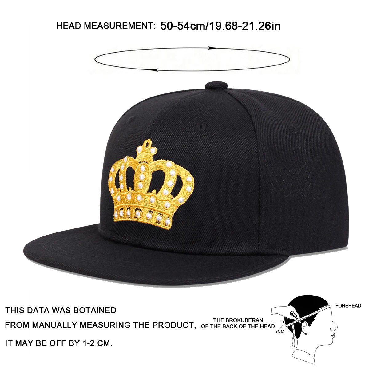Children Crown Embroidery Baseball Caps