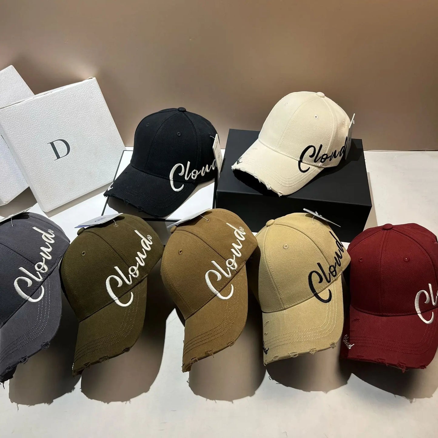 Vintage Letter Embroidery Adjustable Baseball Cap