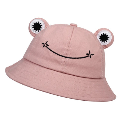 Unisex Cute Frog Style Personality Bucket Hats Fishermen Caps