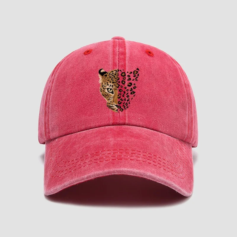 Leopard Print Adjustable Baseball Cap