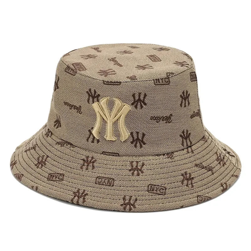 Unisex Letter Embroidery Fisherman Hat Women Summer