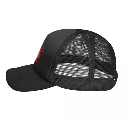 Watercolor Red Lobster Mesh Snapback Baseball Cap