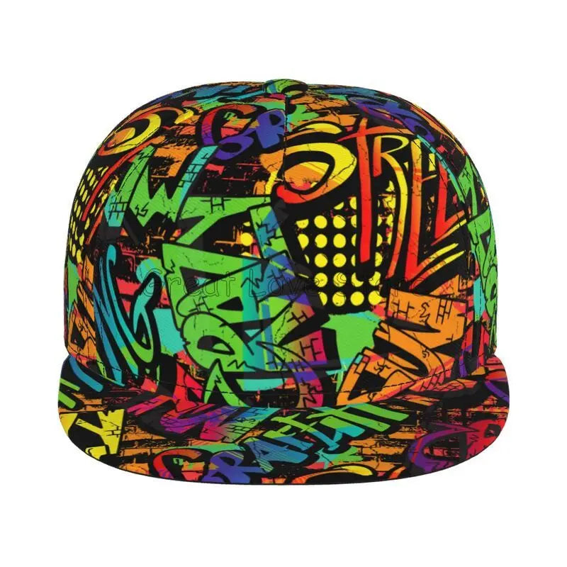 Colorful Graffiti Art Print Snapback Baseball Cap