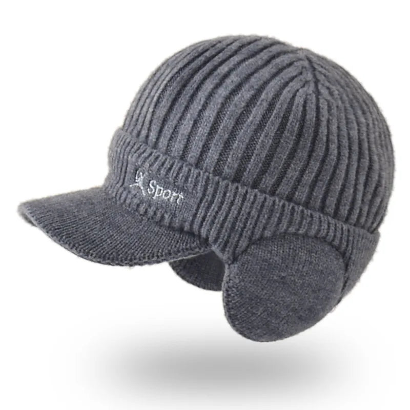 Korean Woolen Ear Protection Baseball Cap