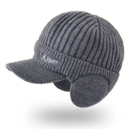 Korean Woolen Ear Protection Baseball Cap