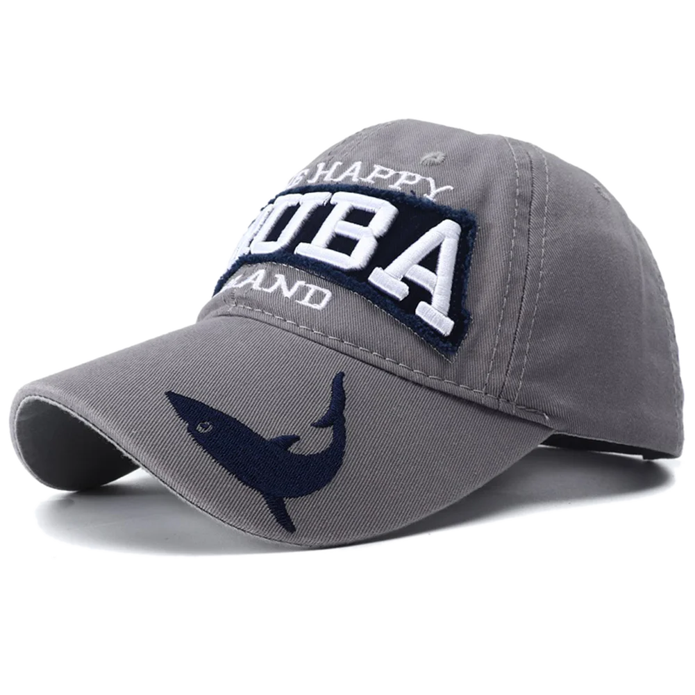 ARUBA Shark Embroidered Snapback Cap