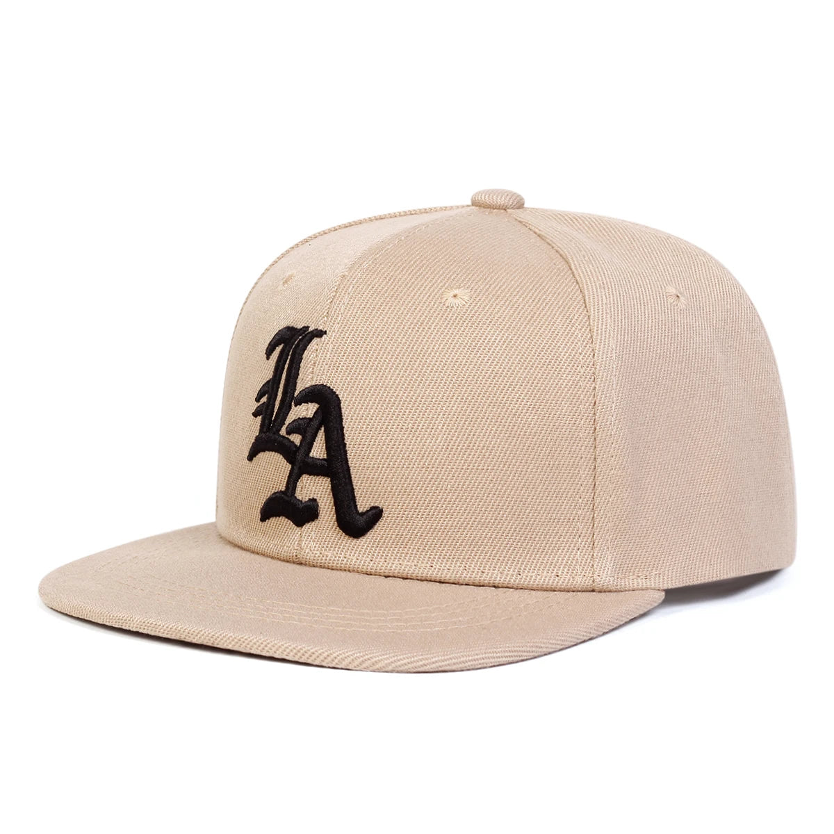 Gothic LA Letter Embroidery Kids Snapback Cap