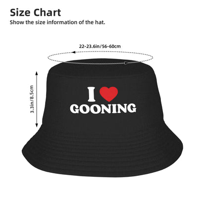 I Love Gooning Graphic Sun Bucket Hat