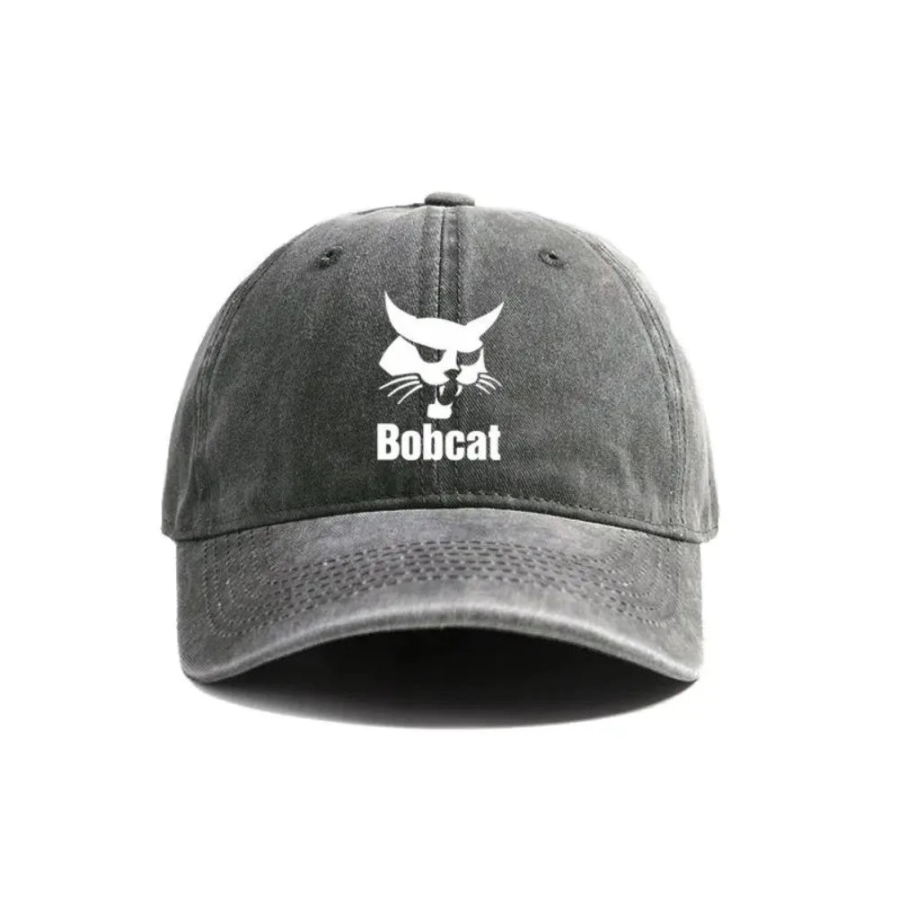 Bobcat Heavy Equipment Retro Outdoor Adjustable Baseball Cap