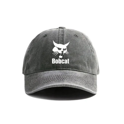 Bobcat Heavy Equipment Retro Outdoor Adjustable Baseball Cap