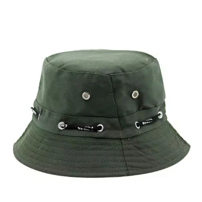 Stringed Sun Protection Bucket Hat