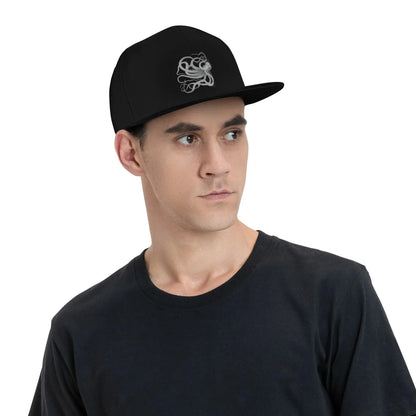 Vintage Nautical Octopus Art Outdoor Snapback Cap