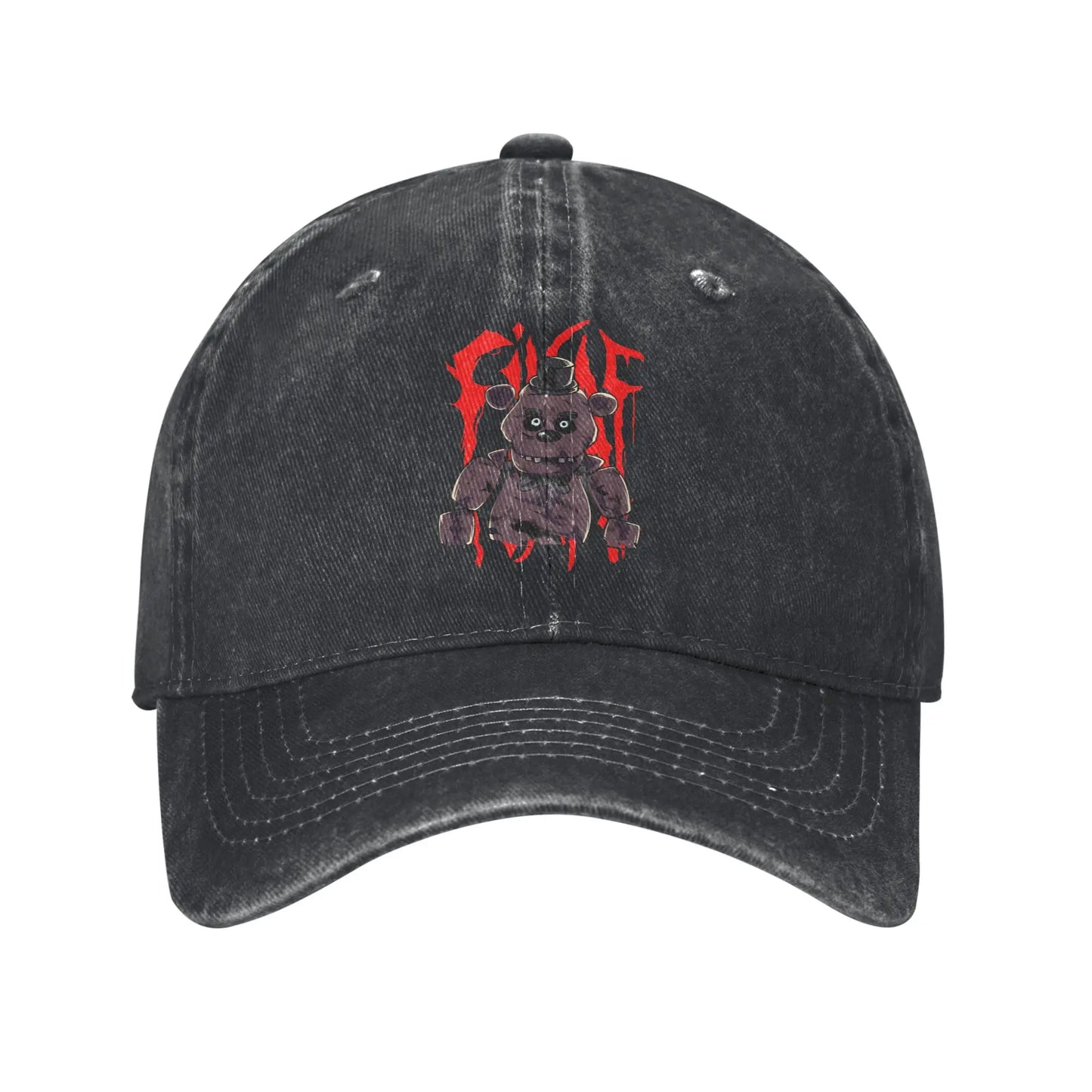 Vintage FNAF Distressed Cotton Baseball Cap