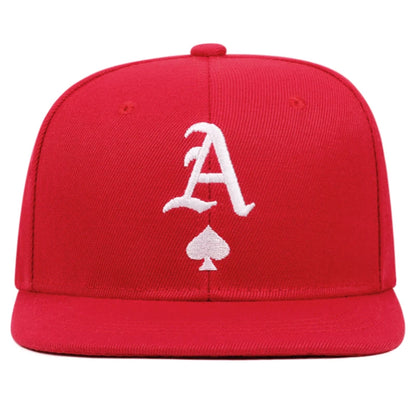 Unisex A Letter Label Embroidery Snapback Baseball Caps