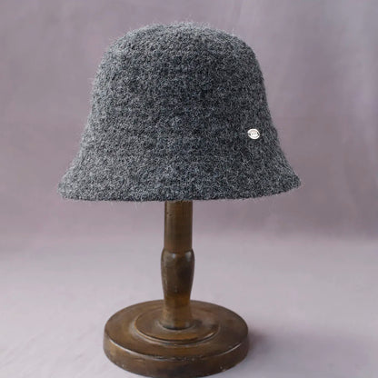 New Y2K Wool Knitted Winter Bucket Hat