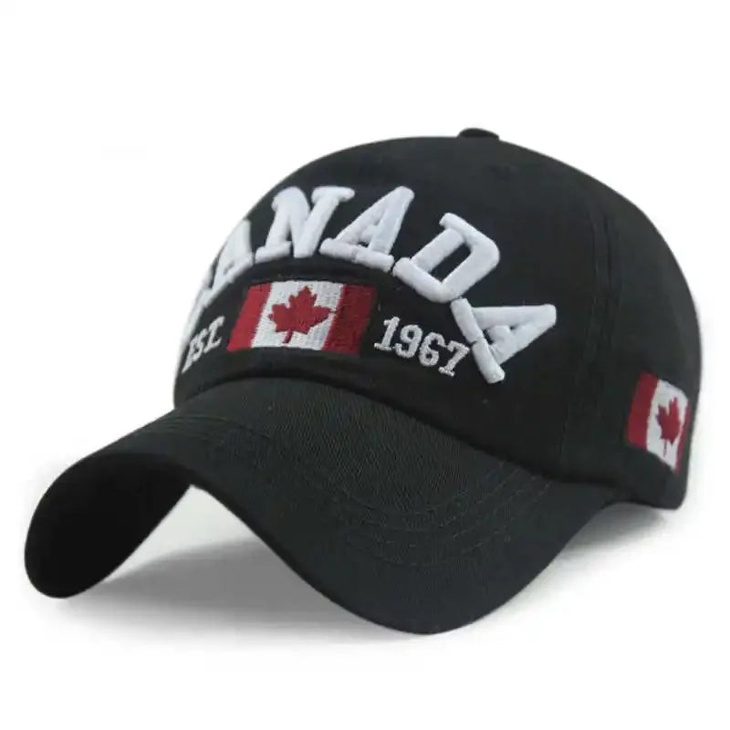 Canada Maple Leaf Embroidered Baseball Cap