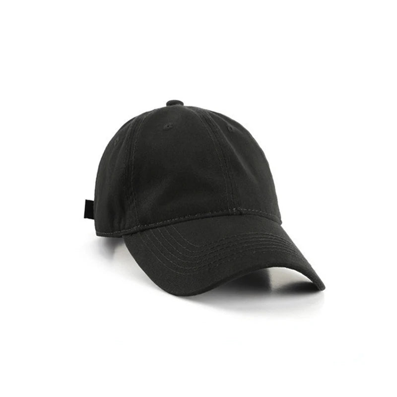 Unisex Plain Cotton Korean Style Baseball Cap