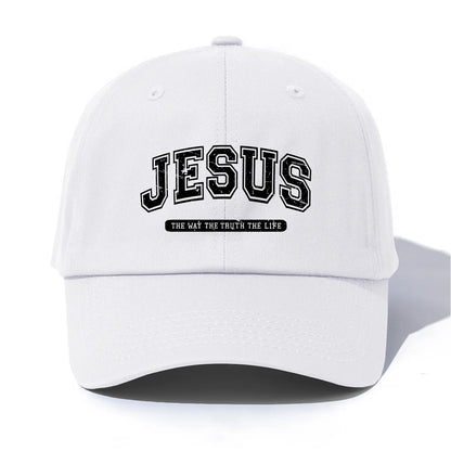 Minimalist Jesus Print Retro Dad Baseball Cap