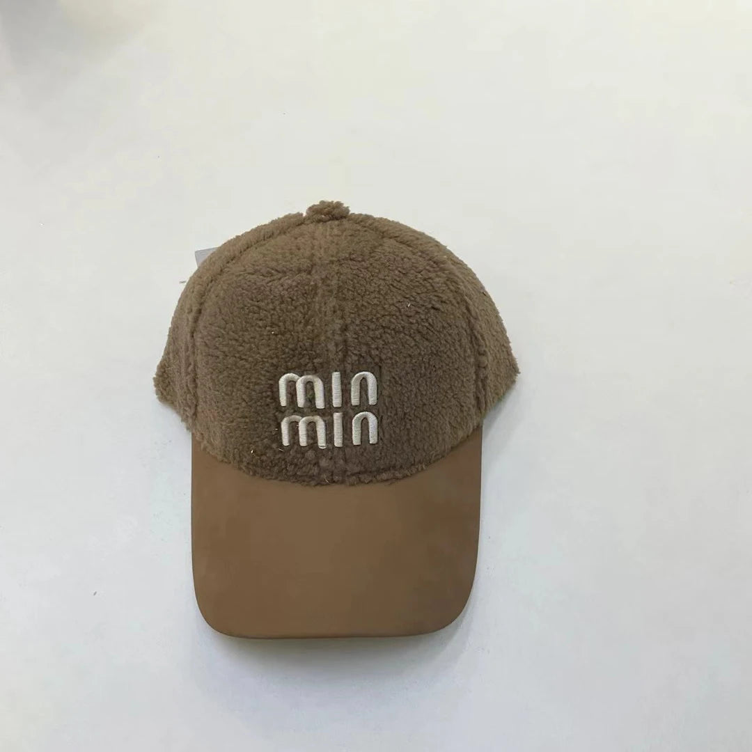 Luxury Lamb Wool Y2K Baseball Cap