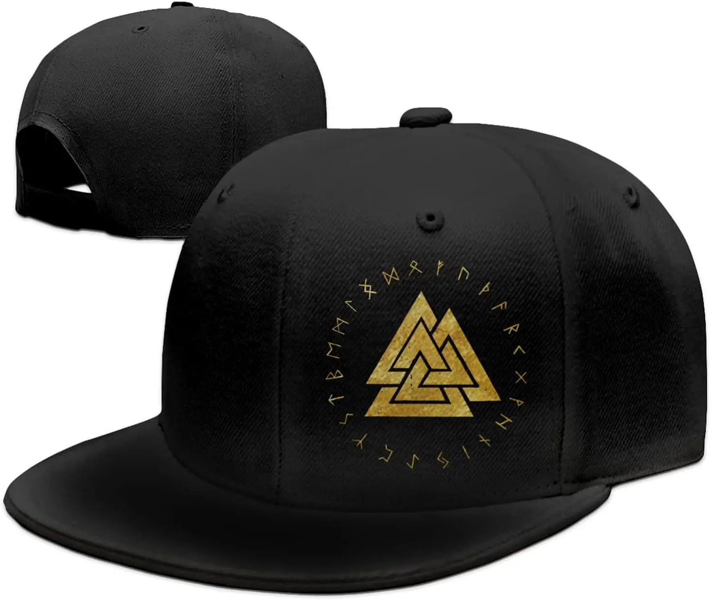 Valknut Odin Symbol Adjustable Snapback Cap