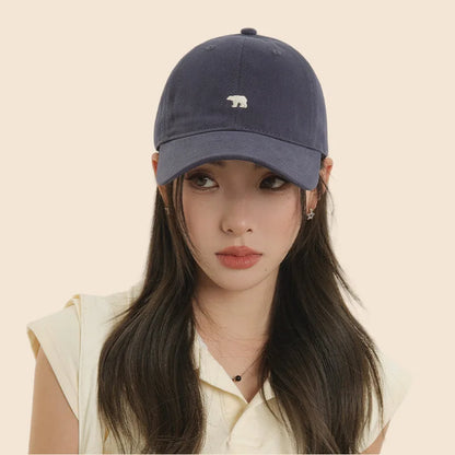 Polar Bear Embroidered Duckbill Baseball Hat