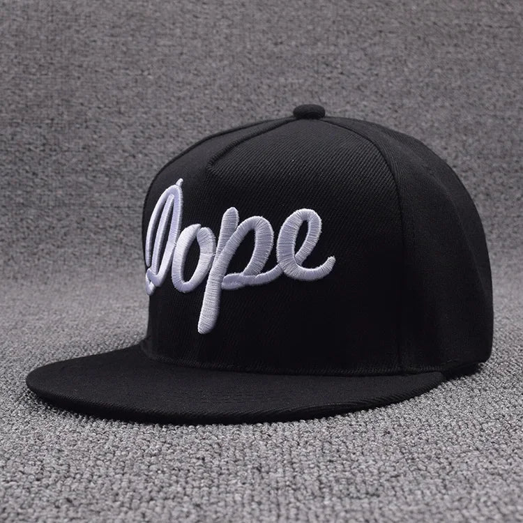 Letter Embroidery Hip Hop Snapback Baseball Cap