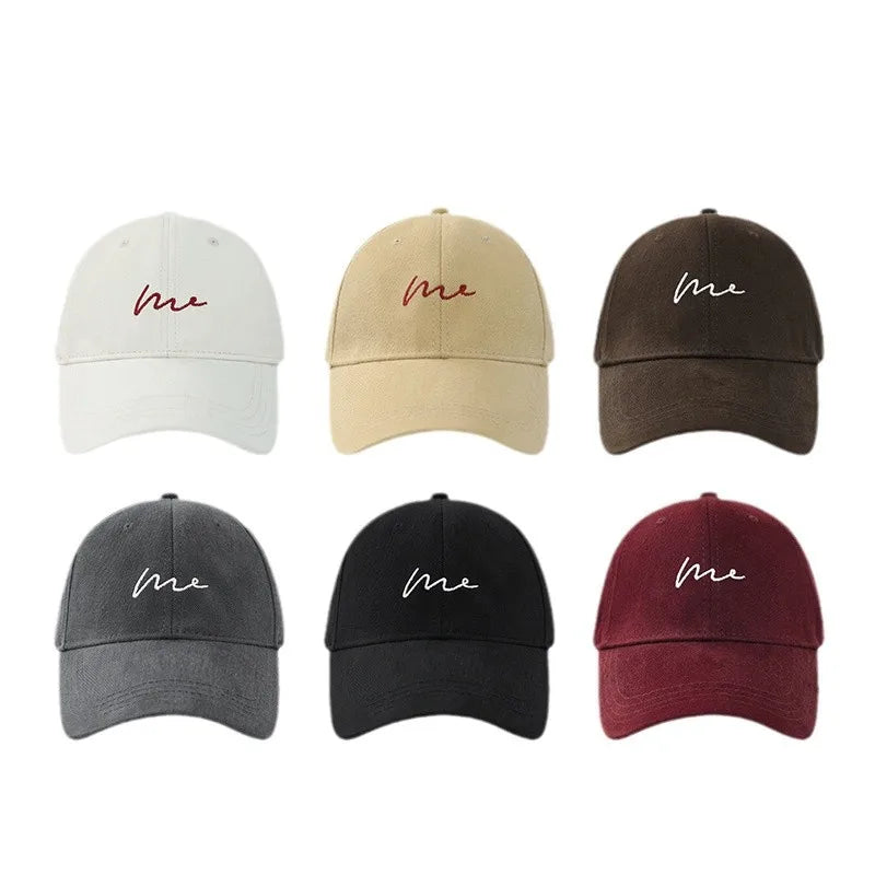 Simple Embroidery Solid Color Cotton Baseball Cap