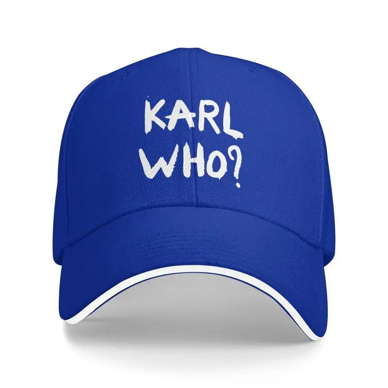 Karl Who Print Sandwich Baseball Cap