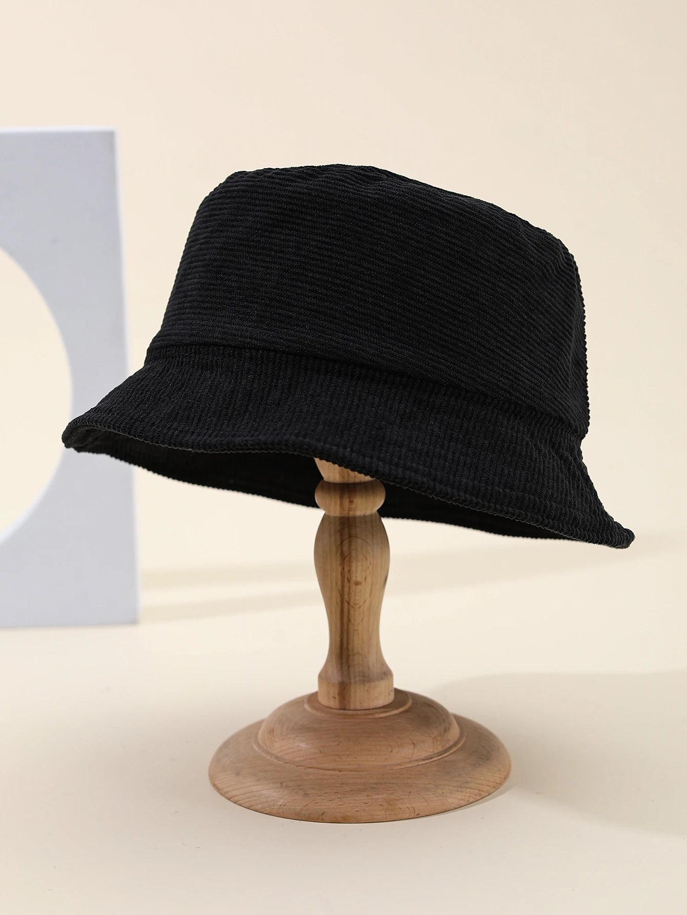 Retro Corduroy Winter Bucket Hat