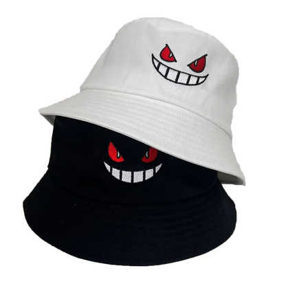 Light Board Big Eyes Embroidered Bucket Hat