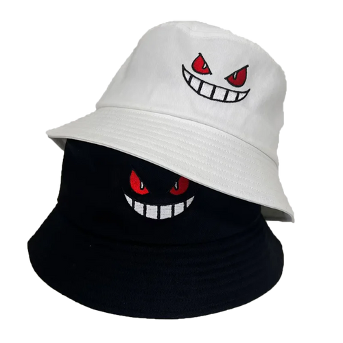 Light Board Big Eyes Embroidered Bucket Hat