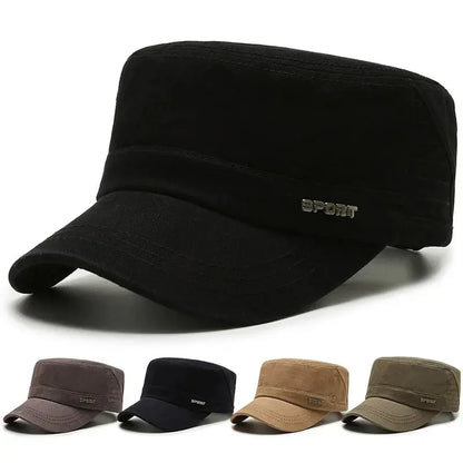 Simple Versatile Flat Military Duck Tongue Hat