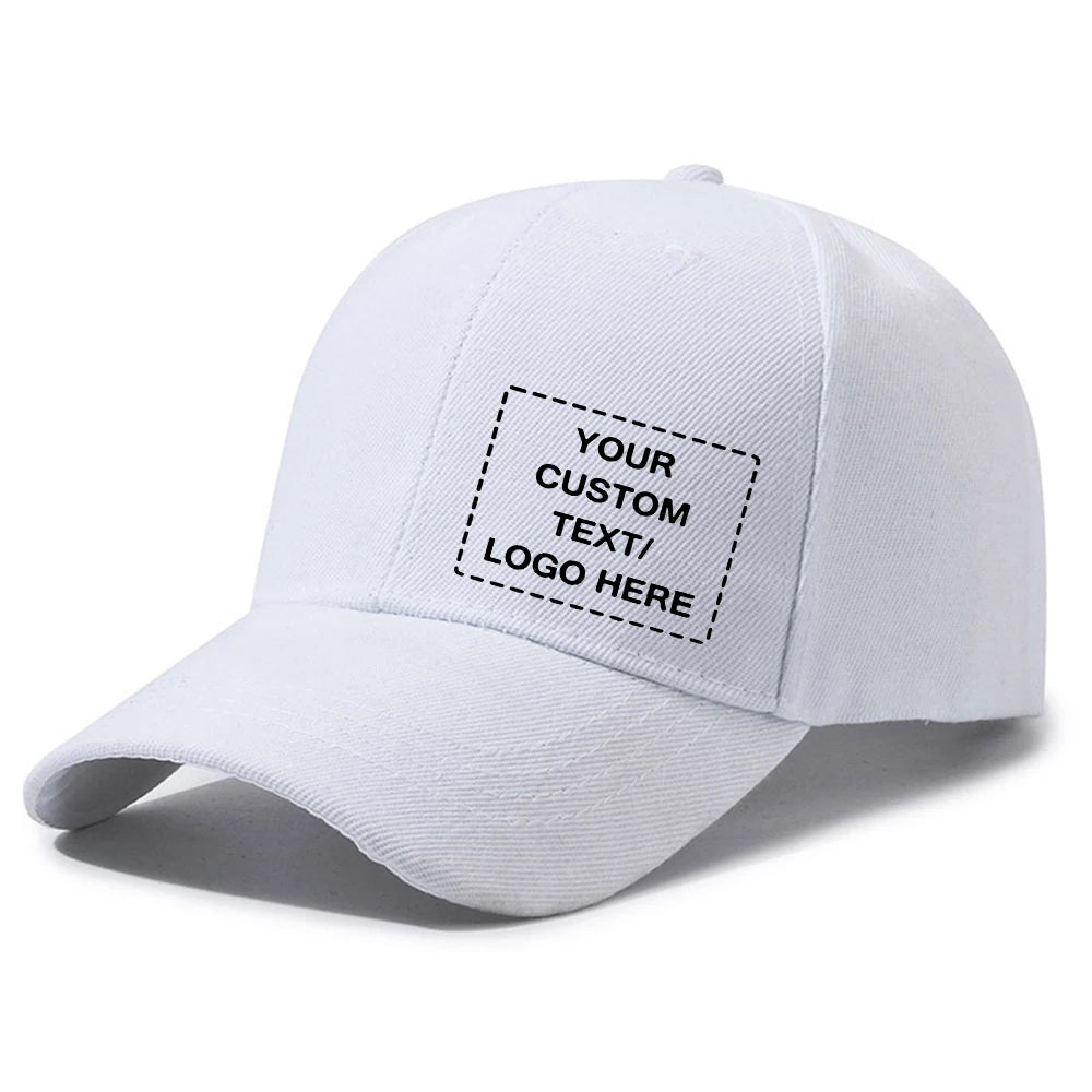 Customized Side Logo Printed Baseball Cap