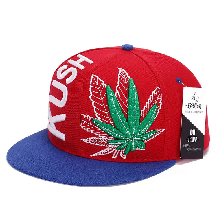 Middle Finger Embroidery Hip Hop Snapback Cap