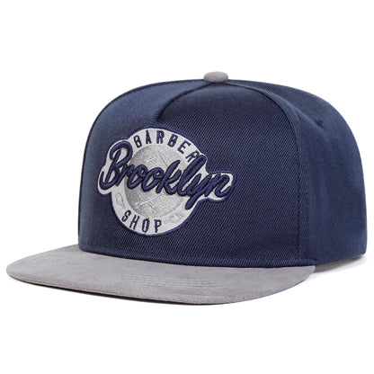 Brooklyn Embroidered Cotton Hip Hop Snapback Cap